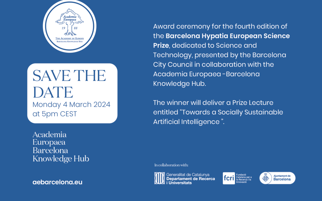 Save the date 4th Edition Hypatia Ceremony: 4th of March
