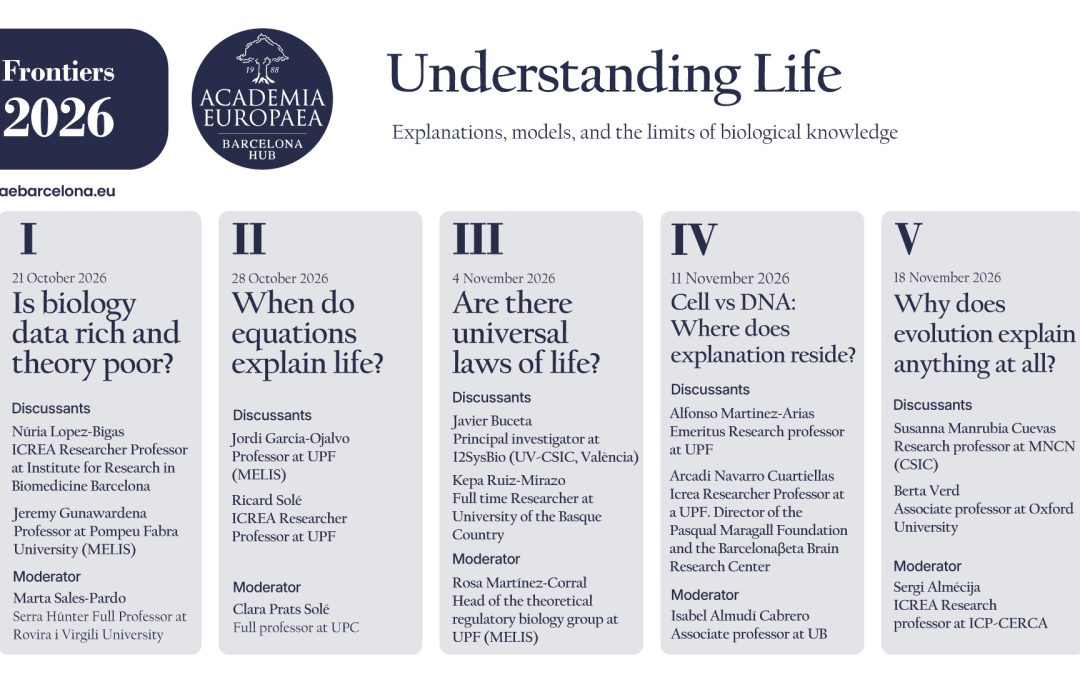 New cycle of Frontiers 2026: Understanding life